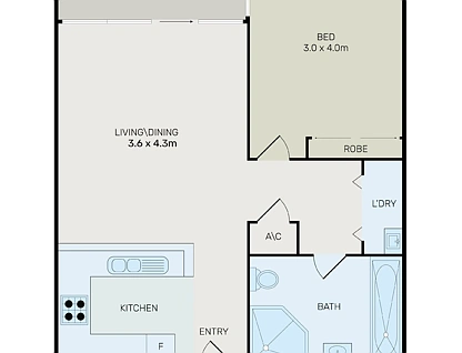 298/8 Lachlan Street, Waterloo, Eastern Suburbs, 1 कमरे, 1 बाथरूम, Apartment