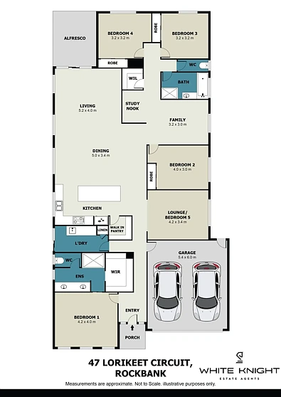 47 Lorikeet Circuit, Rockbank, VIC 3335, 5房, 2浴, House