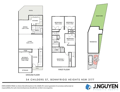 34 Childers Street, Bonnyrigg Heights, South Western Suburbs, 4 कमरे, 3 बाथरूम, Apartment