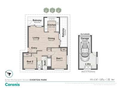 6/10 Mcilwraith Street, Everton Park, QLD 4053, 2 slaapkamers, 1 badkamers, Apartment