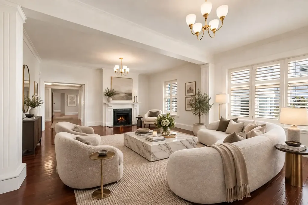 Grand Whole-Floor Art Deco Residence with Two-Car Parking