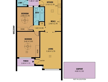 5/9 Strathmore Terrace, Brighton, South Adelaide, 2房, 1浴, Unit
