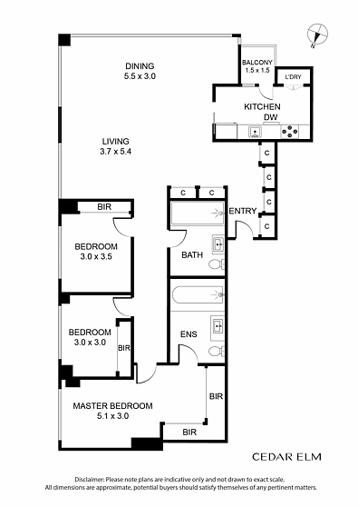 6402/568 Collins Street, Melbourne, VIC 3000, 3 rūma, 2 rūma horoi, Apartment