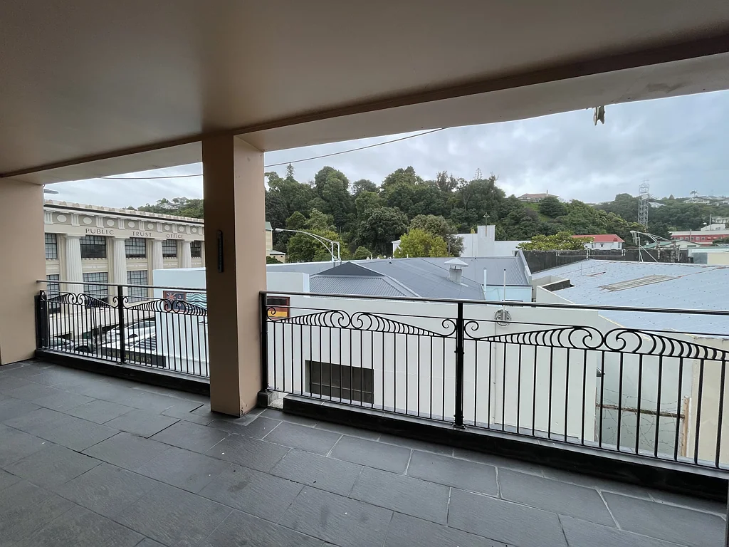 Napier South Central office with large balcony