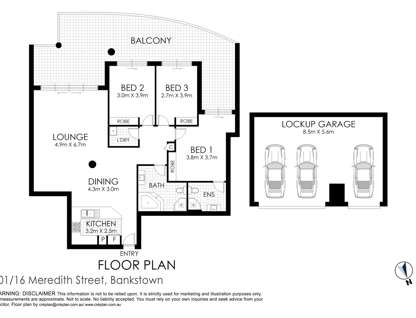 901/16 Meredith Street, Bankstown, NSW 2200, 3 Bedrooms, 2 Bathrooms, Apartment