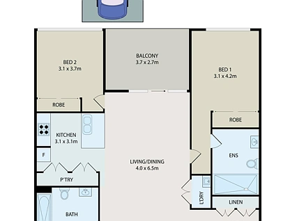 313/19 Baywater Drive, Wentworth Point, Parramatta (Northwest suburbs), 2房, 2浴, Apartment