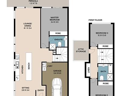 3/1 Poinsettia Court, Mooloolaba, Sunshine Coast, 3部屋, 2バスルーム, Apartment