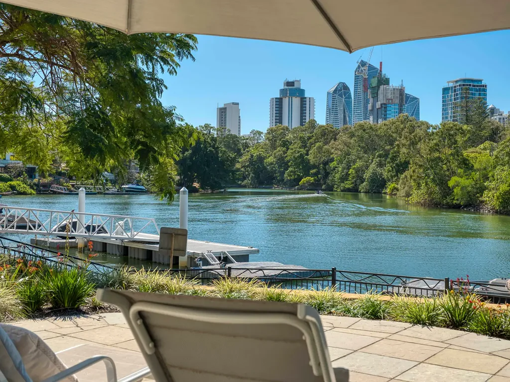 Broadbeach Waters 4 Bedroom A Hidden Waterfront Haven Framed by Parklands and City Lights