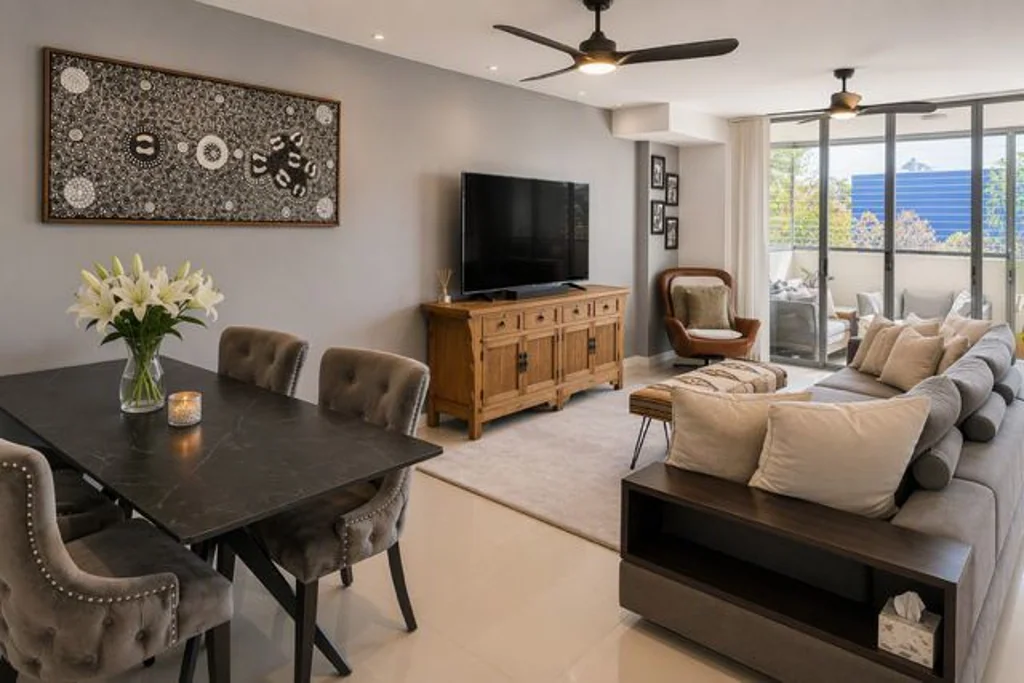 Oversized three-bedroom north facing apartment with exceptional space & lifestyle convenience