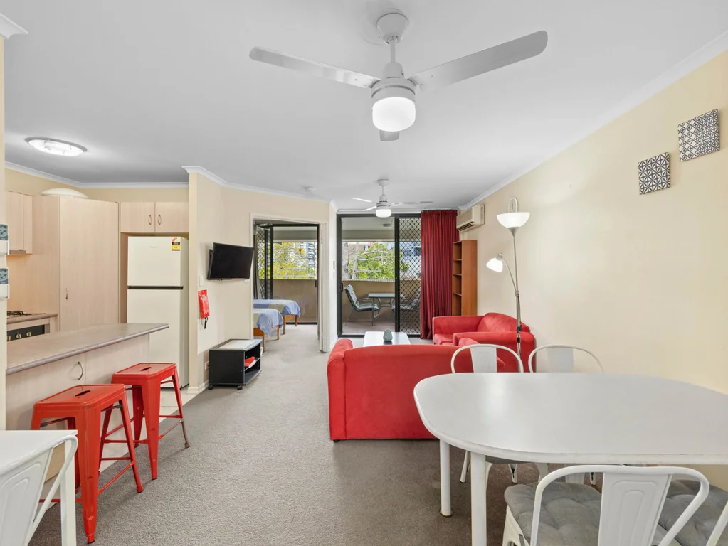 Top floor, furnished and central. 2nd car space available!