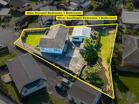 Papatoetoe 5房  Home & Income: 5 Beds + 2 Bath on 889 sqm!