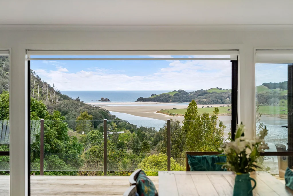 Opoutere Coromandel coastal lifestyle with water views