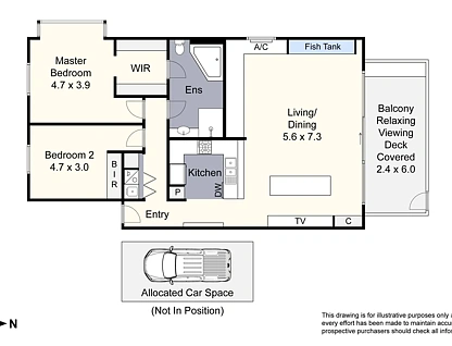 60/117 McLeod Road, Patterson Lakes, Bayside, 2 rūma, 1 rūma horoi, Apartment
