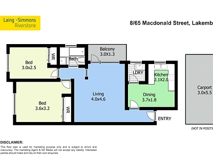 8/65 MacDonald Street, Lakemba, South Western Suburbs, 2 غرف, 1 حمامات, Apartment