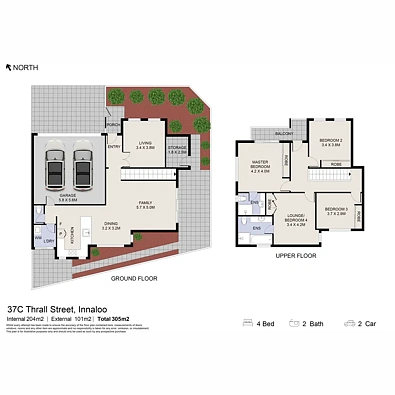 37C Thrall Street, Innaloo, WA 6018, 4房, 2浴, House