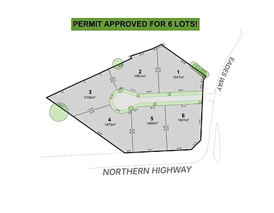 Pyalong Approved 6-Lot Subdivision Opportunity on 3.27 Acres in the Heart of Pyalong