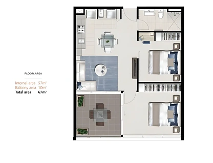Unit 907/54 Hudson Rd, Albion, QLD 4010, 2 ਕਮਰੇ, 1 ਬਾਥਰੂਮ, Apartment