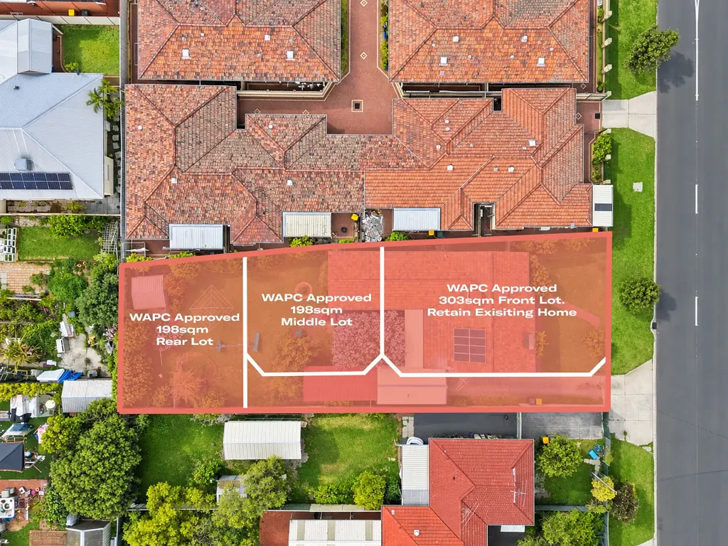East Cannington 3Zimmer WAPC and DA Approved Site. Retain and Build Two New 4x2 Homes