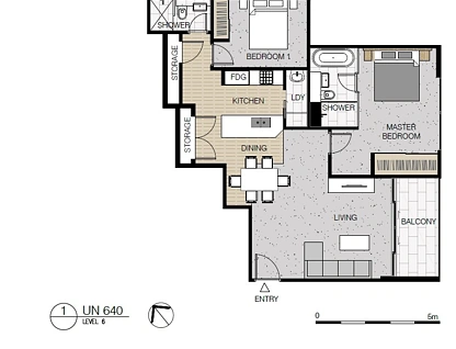 640/12 Victoria Park Parade, Zetland, Eastern Suburbs, 2部屋, 2バスルーム, Apartment