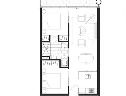 1404/250 City Road, Southbank, Melbourne CBD, 2 Bedrooms, 1 Bathrooms, Apartment