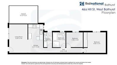 46A Hill Street, West Bathurst, NSW 2795, 2 slaapkamers, 1 badkamers, House