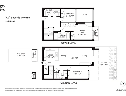 70/1 Bayside Terrace, Cabarita, Inner West, 3 ห้องนอน, 2 ห้องน้ำ, Apartment