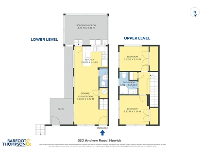 61D Andrew Road, Howick, Manukau City, 2 Bedrooms, 1 Bathrooms, House