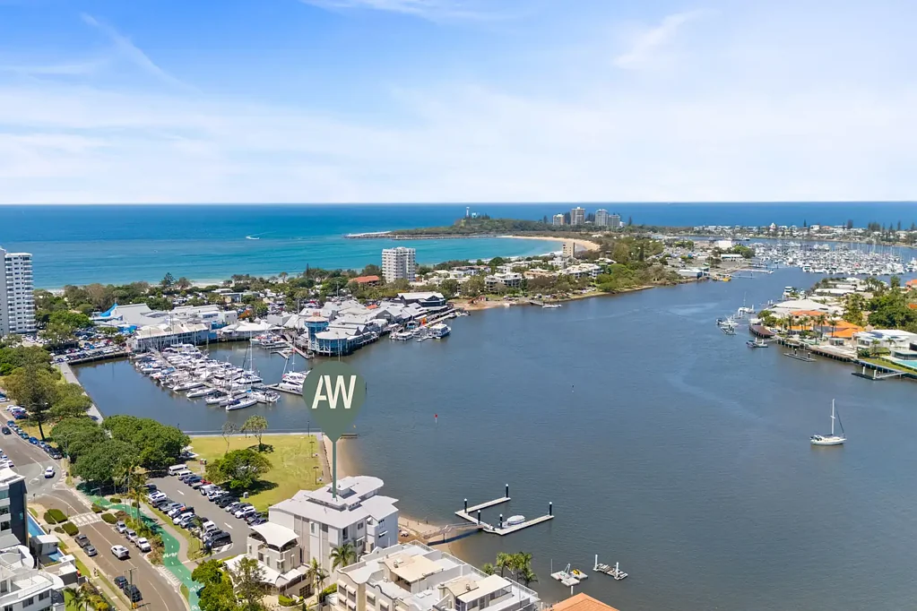 Mooloolaba 4房  Rare Riverfront Penthouse – For you and your boat!