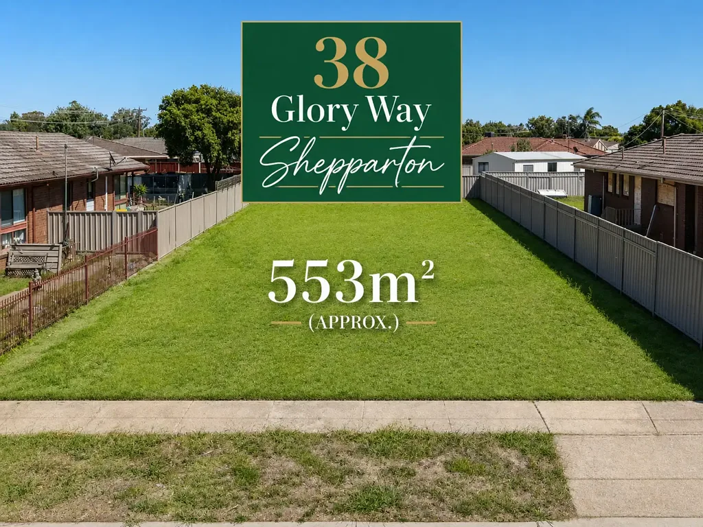 Shepparton  Titled 553m² Block in North Shepparton