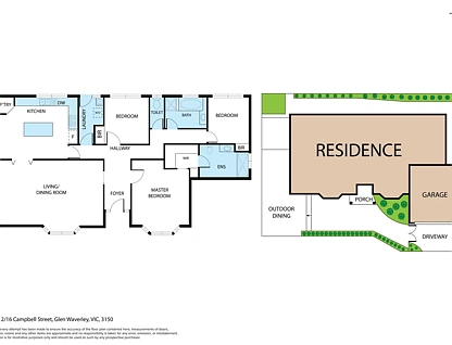 2/16 Campbell Street, Glen Waverley, East Melbourne, 3房, 2浴, House