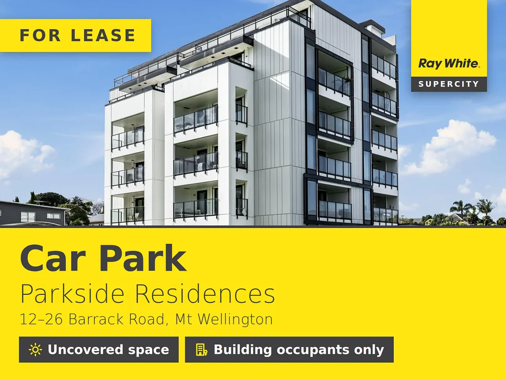 AVAILABLE CAR PARK AT PARKSIDE RESIDENCES