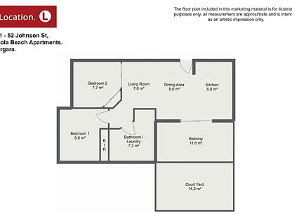 101/52 Johnson St, Bargara, QLD 4670, 2 રૂમ, 1 બાથરૂમ, Lifestyle Property