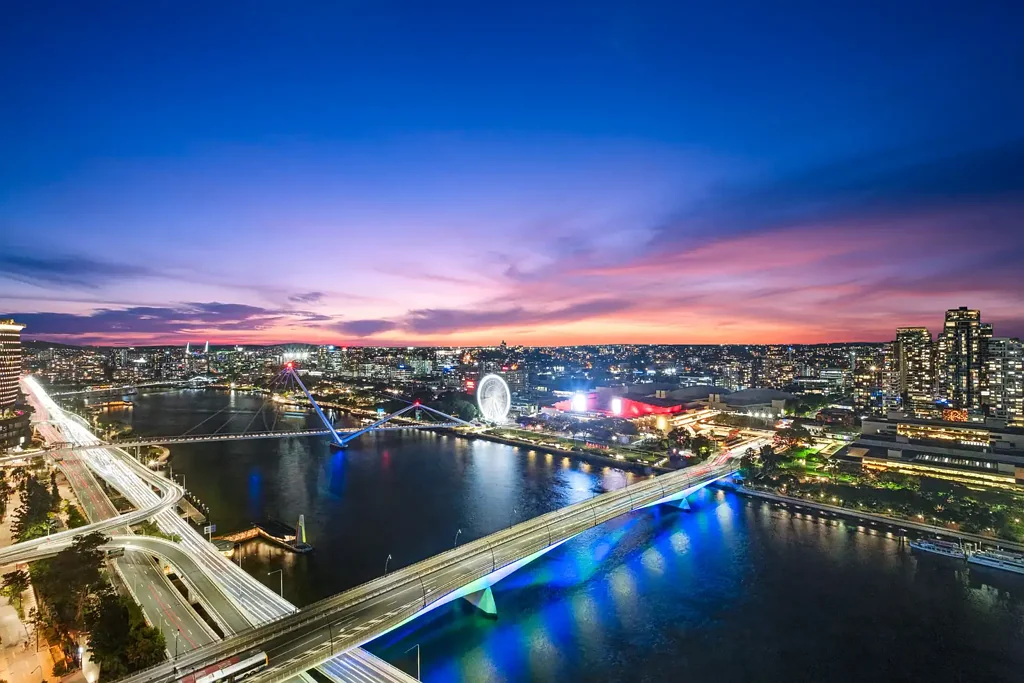 Brisbane City 2कमरा Sky-High Luxury with River & City Views in Brisbane's Iconic 'The One Residences'