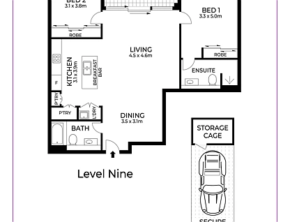 910/2 Malthouse Way, Summer Hill, Inner West, 2 ห้องนอน, 2 ห้องน้ำ, Apartment