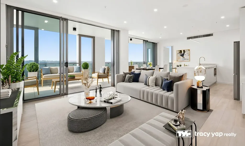 Macquarie Park 3બેડરૂમ Level 35 | North-East Aspect | Uninterrupted Panoramic City & Chatswood Views