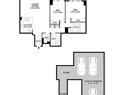 143/1-15 Fontenoy Road, Macquarie Park, Upper North Shore, 2 غرف, 2 حمامات, Apartment