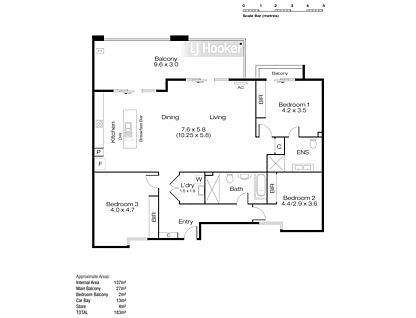 6/104 Brown Street, East Perth, Perth CBD, 3 Schlafzimmer, 2 Badezimmer, Apartment