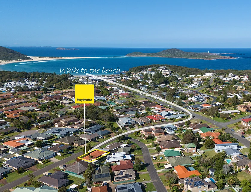 206 Rocky Point Road, Fingal Bay, Hunter, 3 कमरे, 2 बाथरूम, House