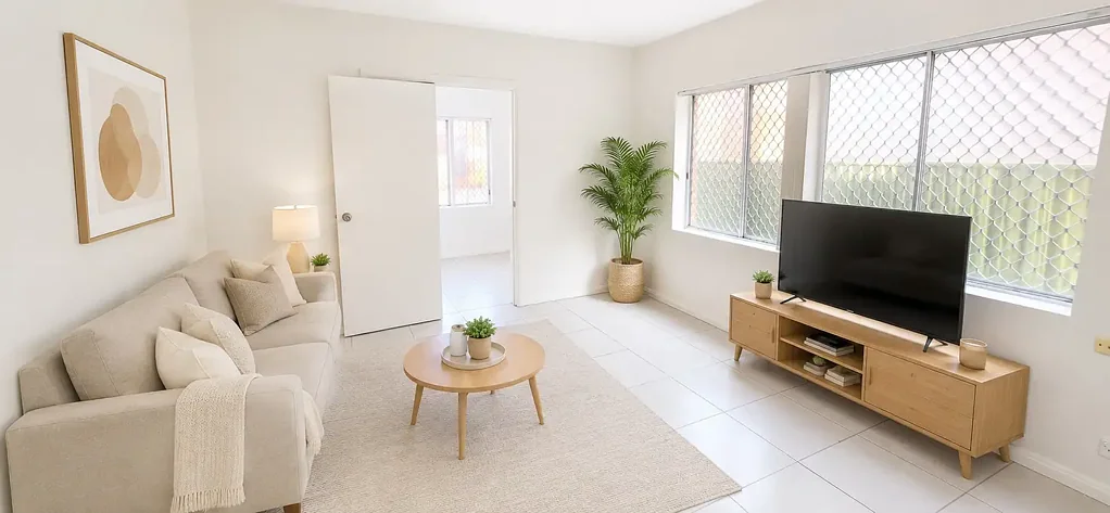 Ground Floor Three Bedroom Sunfilled Home.