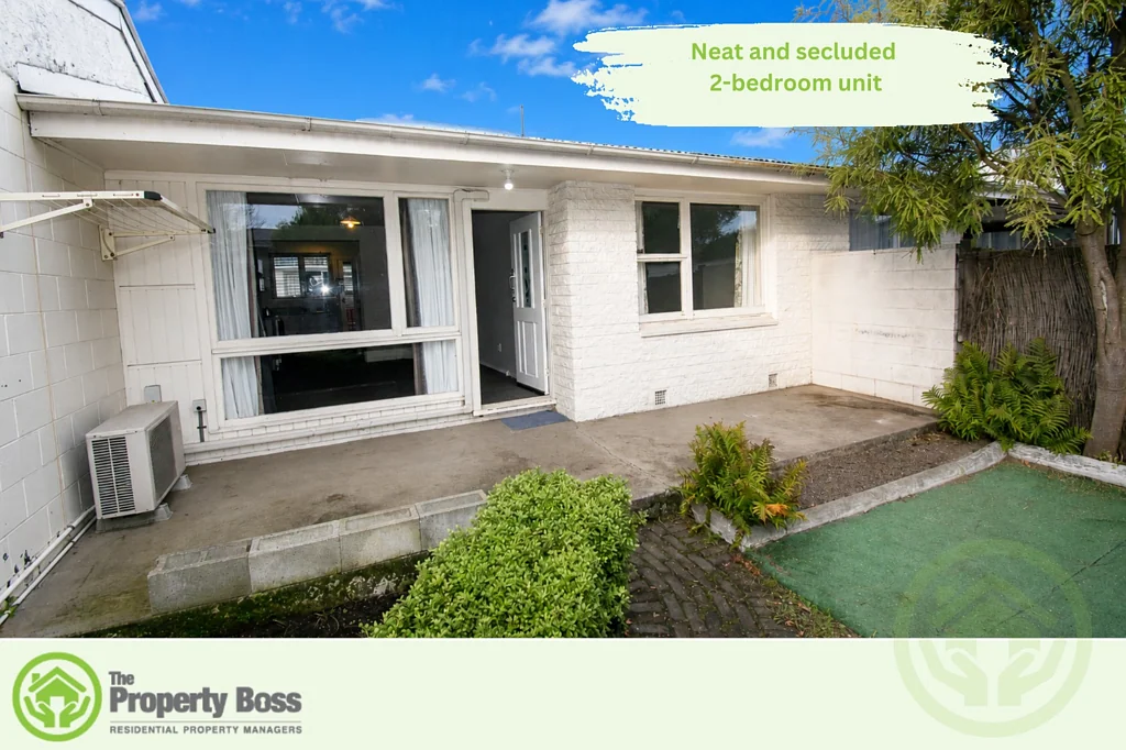 Neat and secluded 2-bedroom unit