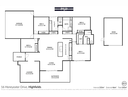 16 Honeyeater Drive, Highfields, Toowoomba, 4 ਕਮਰੇ, 2 ਬਾਥਰੂਮ, House