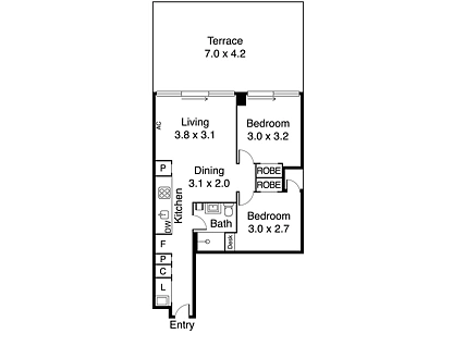 110/144-150 Clarendon Street, Southbank, Melbourne CBD, 2 Bedrooms, 1 Bathrooms, Apartment