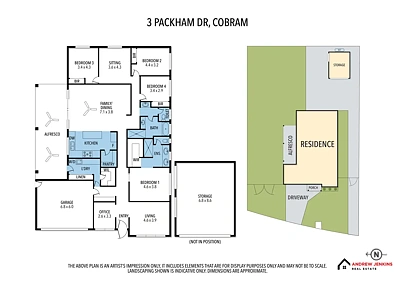 3 Packham Drive, Cobram, VIC 3644, 4房, 2浴, House