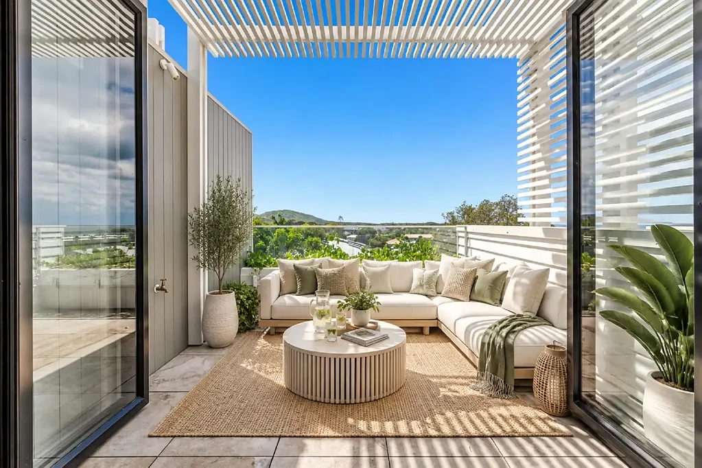 BRAND NEW ARCHITECTURAL VILLA – WALK TO THE BEACH & CREEK