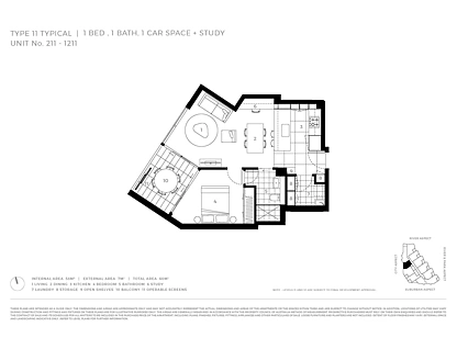 711/232 Wellington Road, Kangaroo Point, Brisbane - Eastern Region, 1 habitaciones, 1 baños, Apartment