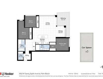 802/14-18 Twenty Eighth Avenue, Palm Beach, Gold Coast, 3 habitaciones, 2 baños, Apartment
