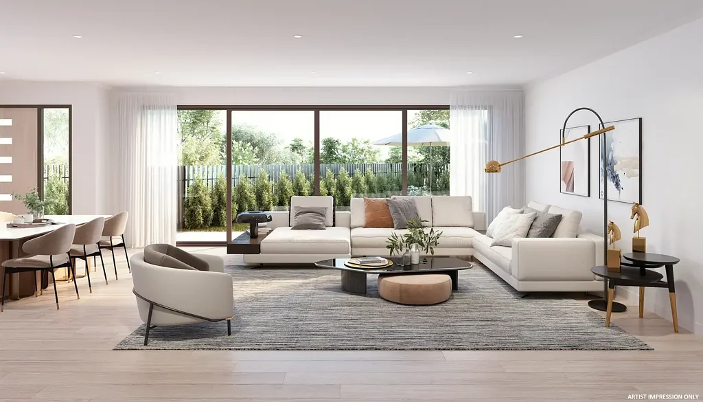 Sandringham 3房 Rothelowman设计 40mm石材岛台 Smeg电器 黄铜水龙头 独立式浴缸 7星节能评级 步行至咖啡馆学校 🏡 Effortless Coastal Luxury in Bayside – Contemporary Living by the Beach