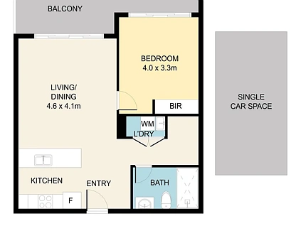 301/361 Bernera Road, Edmondson Park, South Western Suburbs, 1 غرف, 1 حمامات, Apartment