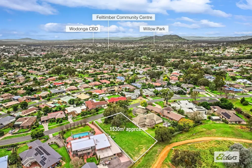 West Wodonga 1530m² - BACKING FEDERATION HILL RESERVE