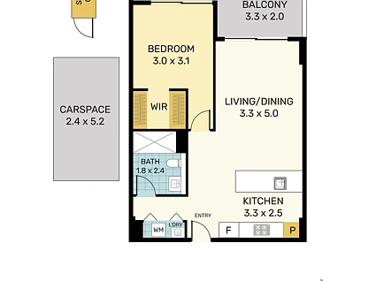 1110/11 Dangar Street, Wickham, NSW 2293, 1 침실, 1 욕실, Apartment